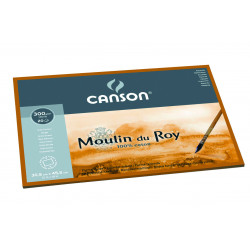 CANSON MOULIN DU ROY BLOC 1 COTE 300G GT 30X40CM 12F/ A EFFACER