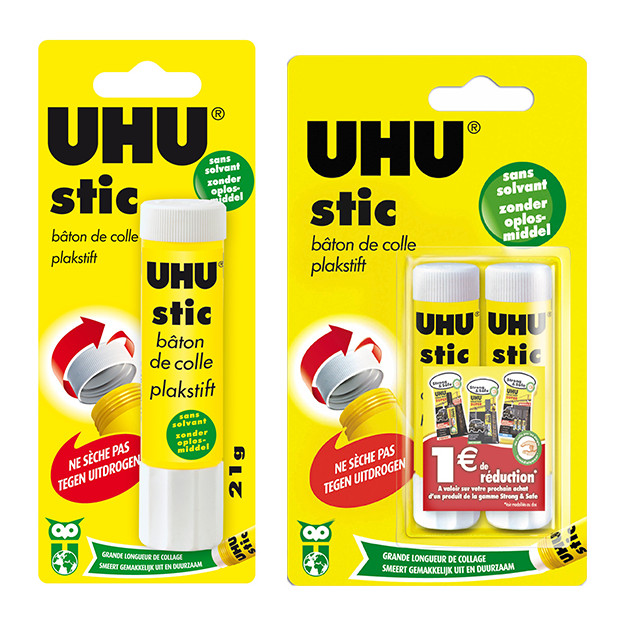 Stick de colle Uhu 40 g Blanc