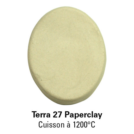 Terra Paperclay est une argile fine blanche à crème intégrant des fibres celluloses flexibles. Grâce à la structure capillaire d