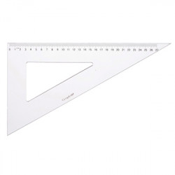 GRAPH'IT EQUERRE GRADUEE 30›-60› 30CM ANTI TACHE/RDA