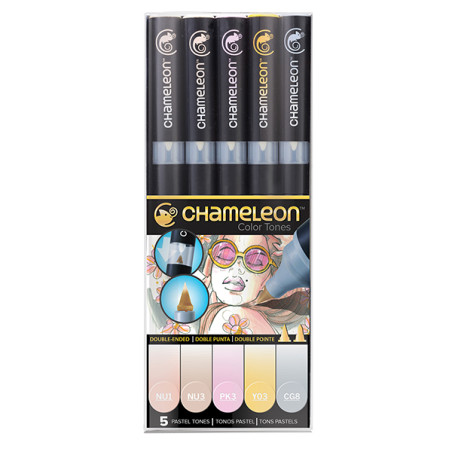 CHAMELEON SET 5 COULEURS TONS PASTEL