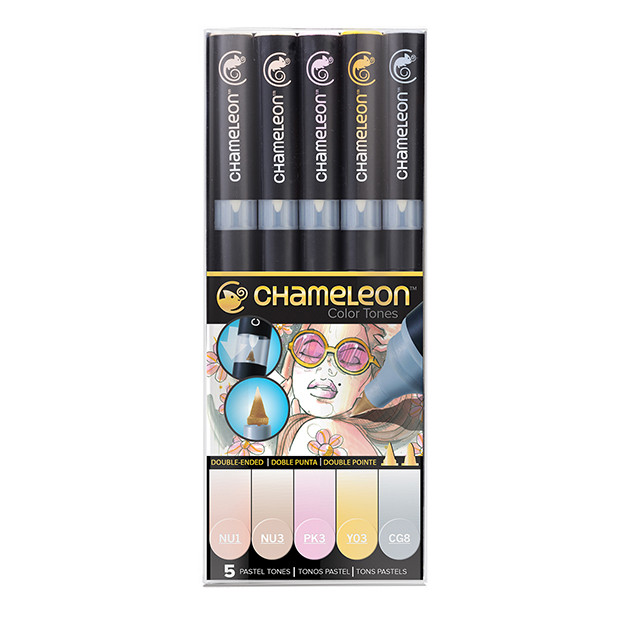 CHAMELEON SET 5 COULEURS TONS PASTEL