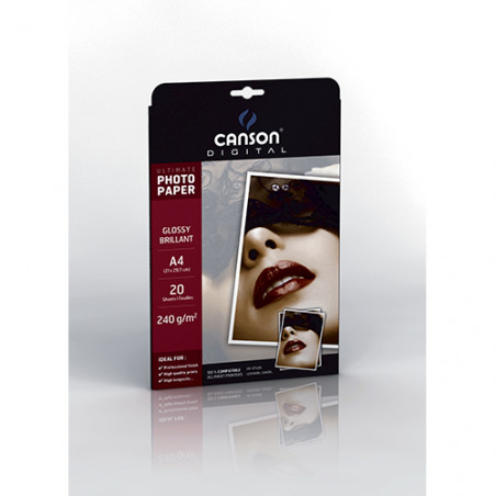 POCH 20FL ULTIMATE CANSON A4 240G PHOTO BRILLANT POCH 20FL ULTIMATE CANSON A4 240G PHOTO BRILLANT