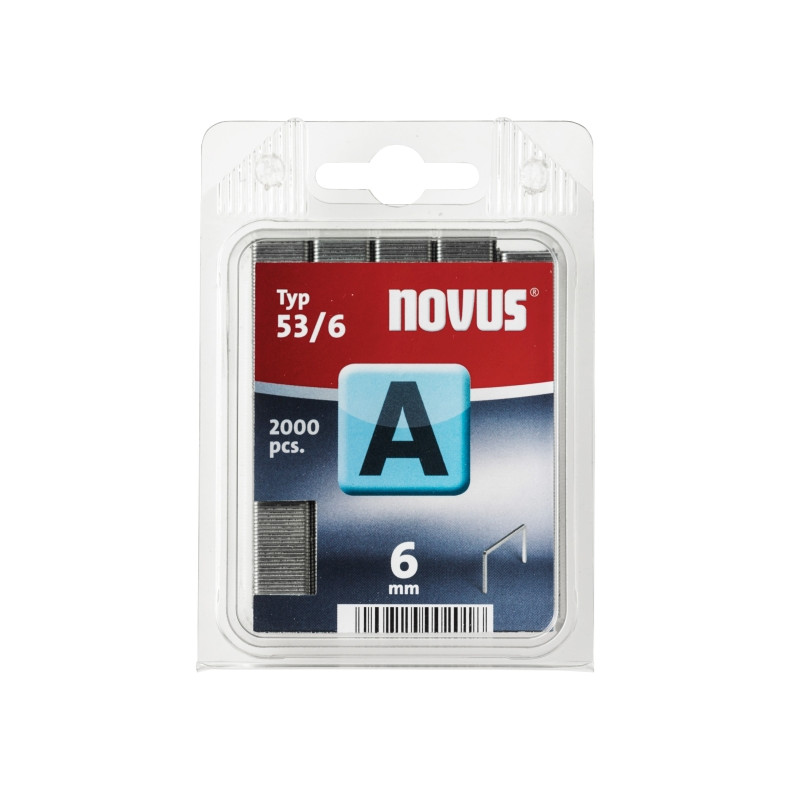 Agrafes Novus 53/6 mm pour agrafeuse manuelle Novus J11