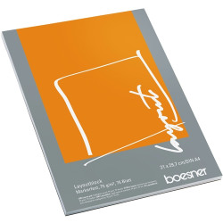 Découivrez le <STRONG>bloc papier layout Boesner</STRONG>, un bloc de feuilles idéal pour les dessins réalisés avec des encres à