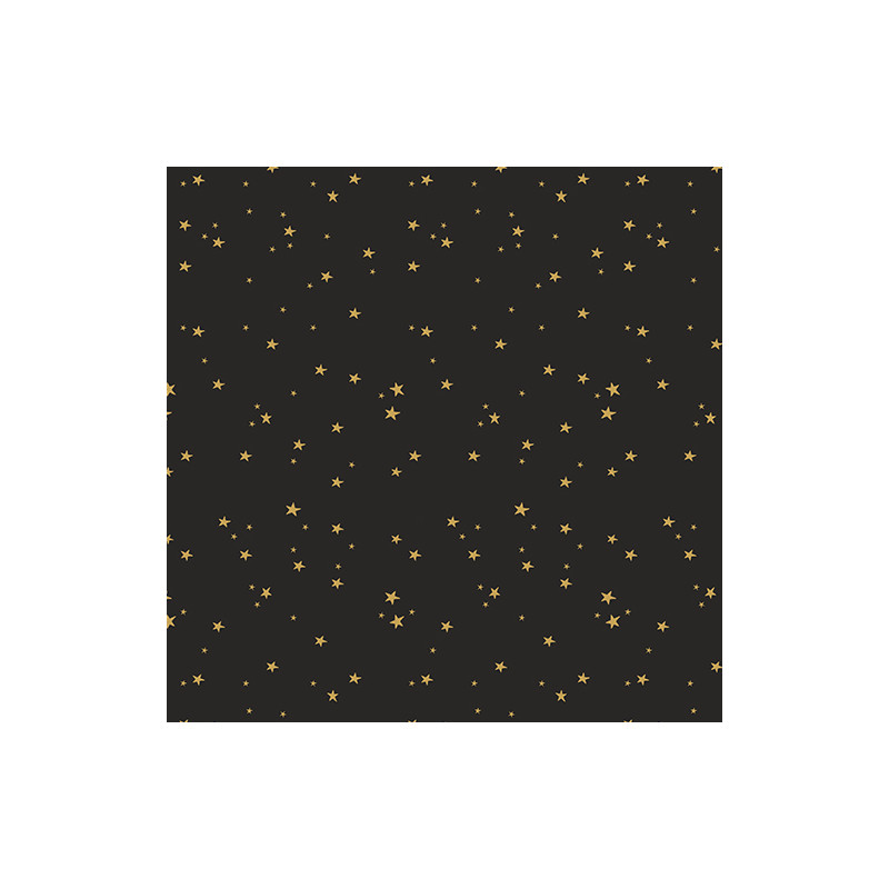 DECOPATCH FEUILLE TEXTURE 779 PETITS TRAITS OR FOND NOIR