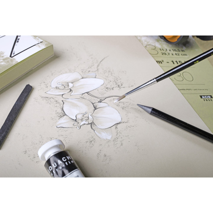 Papier Blanc Paint'On Clairefontaine 250g/m² 40 feuilles