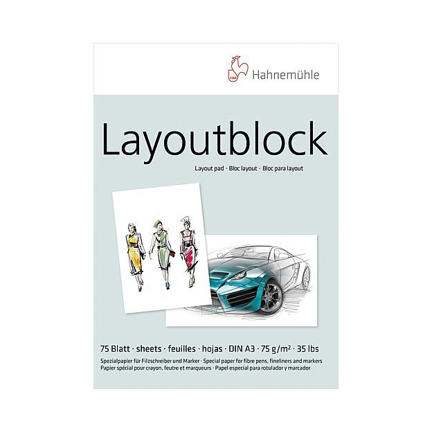 Layoutblock Hahnemühle 75 g/m²