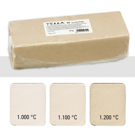 Argile idéale pour la poterie et le tournage sur tour de potier, elle est issue d’un mélange très pur sans chamotte et devient b