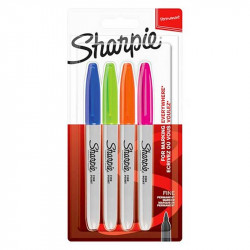 Blister de 4 marqueurs permanent Shapie Fun® pour débuter ou compléter votre collection de couleurs.