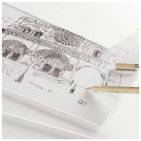 Canson Studio Eco, mat et blanc ivoire, contrecollé sur les deux faces d'un carton bois 575 g/m² ou 810 g/m².