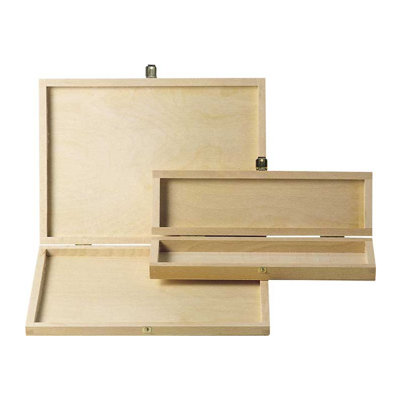 Caisse de rangement plate sans des blocs en bois