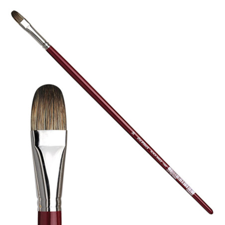 Les <STRONG>pinceaux langue de chat Black Sable série 1845 Da Vinci</STRONG> sont en pur poils de putois de Russie. Ils combinen
