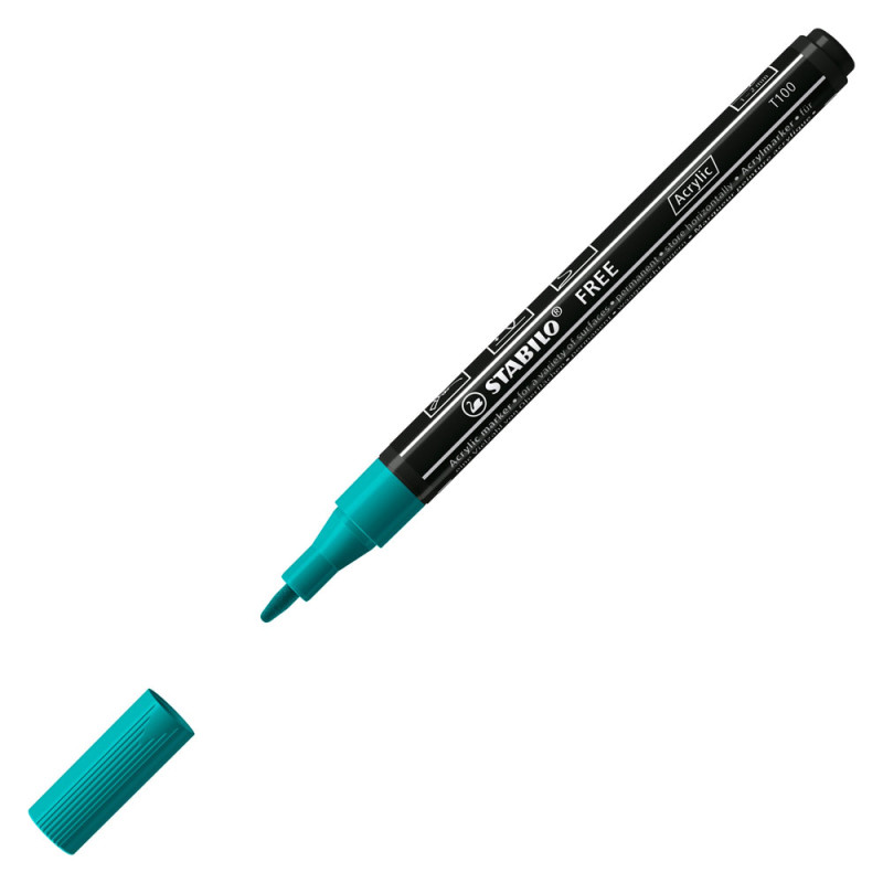 Les <STRONG>marqueurs acryliques STABILO FREE</STRONG> permettent de dessiner, colorier et personnaliser sans limite sur de nomb