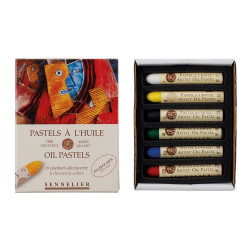 Sélection de coffrets de <STRONG>pastels à l'huile Sennelier</STRONG> célèbre pour leur haute teneur en pigments de première qua