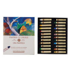 Sélection de coffrets de <STRONG>pastels à l'huile Sennelier</STRONG> célèbre pour leur haute teneur en pigments de première qua