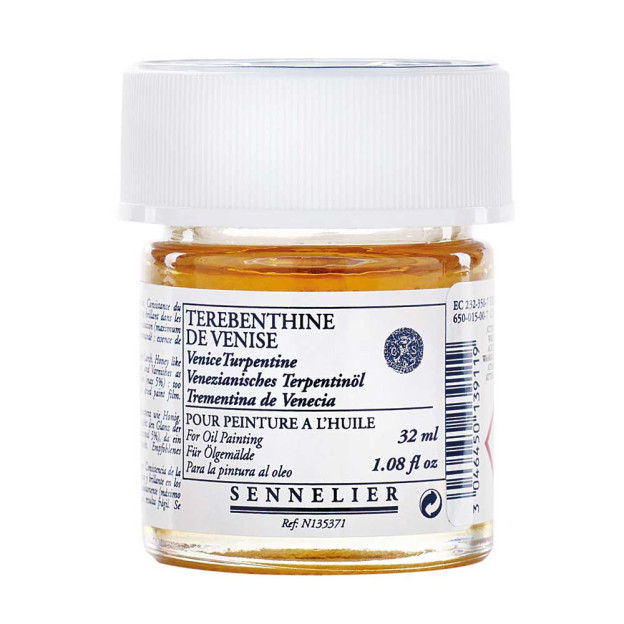 La <STRONG>térébenthine de Venise Sennelier</STRONG> est une essence qui s'ajoute comme agent plastifiant et brillant dans les c