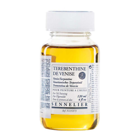 La <STRONG>térébenthine de Venise Sennelier</STRONG> est une essence qui s'ajoute comme agent plastifiant et brillant dans les c