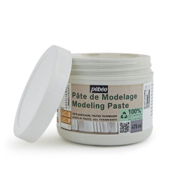 La <STRONG>pâte de modelage Studio GREEN Pébéo</STRONG> s'utilise seule ou en mélange avec de la peinture acrylique. Elle est op