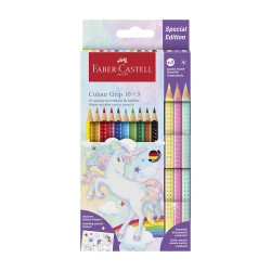 Les <STRONG>crayons aquarellables Colour Grip Faber Castell</STRONG> offrent une forme triangulaire ergonomique pour une bonne p