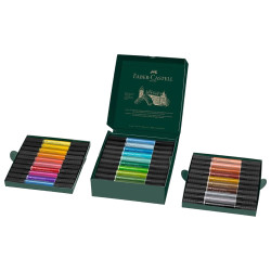 Découvrez le coffret de <STRONG>30 feutres Pitt Artist Pen Dual Marker Faber Castell</STRONG> aux couleurs vives et éclatantes. 