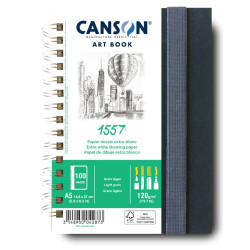 CANSON Album spiralé papier dessin 1557, A4, 180 g/m2