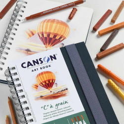 Découvrez le <STRONG>carnet à dessin Art Book « C » à grain Canson</STRONG>, un carnet à dessin de 100 pages spiralé au format A