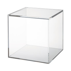 Découvrez les cubes de présentation en verre avec couvercle Boesner, disponibles en trois tailles au choix.