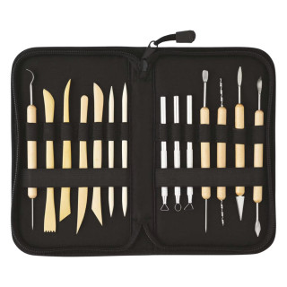 Découvrez la trousse de 14 outils pour la poterie Corect'Art, un set idéal pour débuter ou persévérer dans l’art du modelage et 