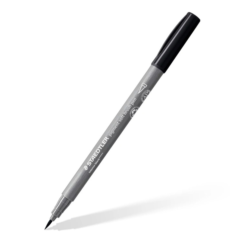 STAEDTLER FEUTRE PINCEAU PIGMENT SOFT BRUSH 372  SOUPLE GRIS FROID ME