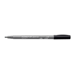 Découvrez le set de 2 feutres Pigment Pen 376 Staedtler, un feutre à encre de Chine noire avec une pointe ronde de 1 mm.