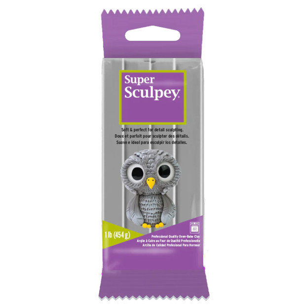Découvrez la pâte à modeler Super Sculpay 454g, une pâte polymère à cuir au four, idéale pour le modelage de précision.