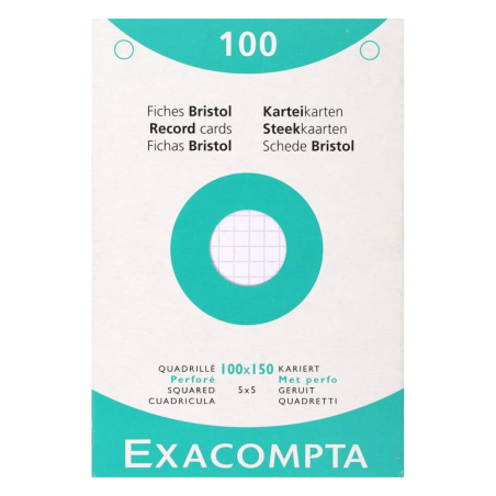 EXA ETUI 100 F.BRISTOL BLC 100/150 5X5 PERF