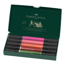 Découvrez la boite de <STRONG>5 feutres Pitt Artist Pen Dual Marker Faber Castell </STRONG>édition <STRONG>Flowers</STRONG> comp