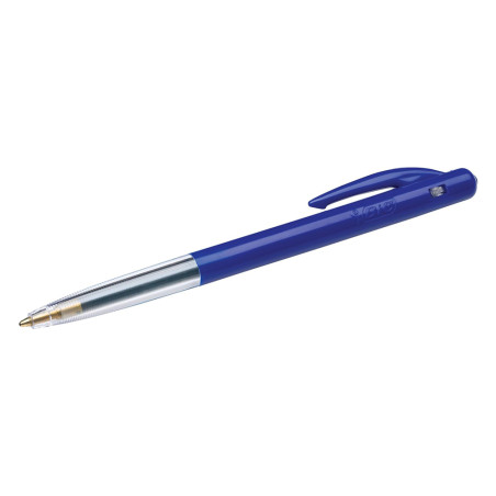 Découvrez le stylo bille rétractable M10 BIC Original, pointe moyenne, disponible dans les 4 couleurs classiques : noir, bleu, r