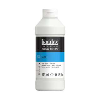 Découvrez le gesso blanc Liquitex 473 ml, un médium pour peinture acrylique de qualité professionnelle.