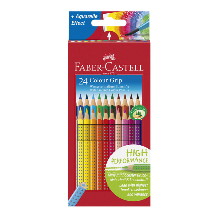 FABER ETUI 24 CRAYONS COUL GRIP