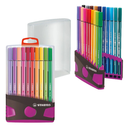 STABILO COLOR PARADE PEN 68 ETUI GRIS/TURQUOISE