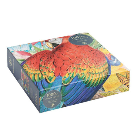 Découvrez le puzzle Jardin Tropical, un puzzle d’art de 1000 pièces de la marque Paperblanks et illustré par l’artiste Gary Gray