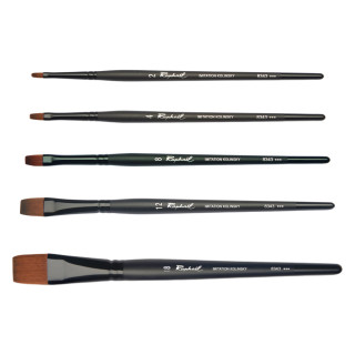 Découvrez les pinceaux plats aquarelle Stradivarius Raphaël série 8343 en poils synthétiques imitation Kolinsky. Ces pinceaux so