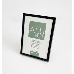 Découvrez les cadres avec verre en aluminium Boesner, finition noir mat, disponibles en différents formats. Parfait pour mettre 