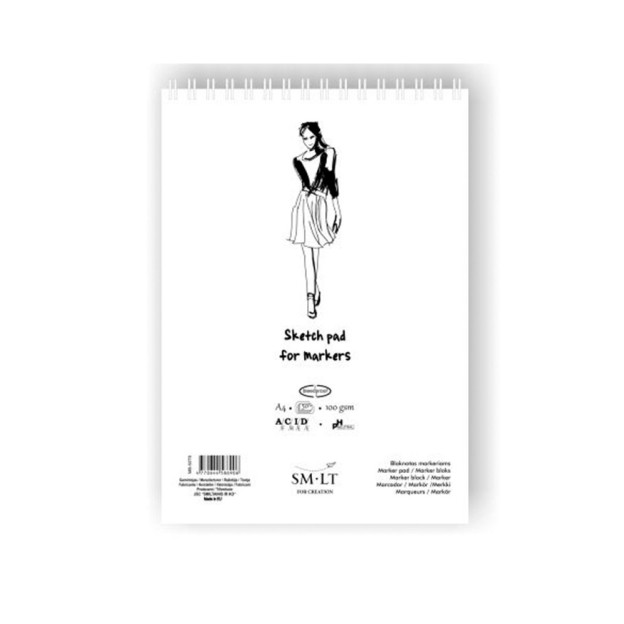 Frisk Bloc de 15 feuilles de papier à l'alcool Noir 155 g/m² A3