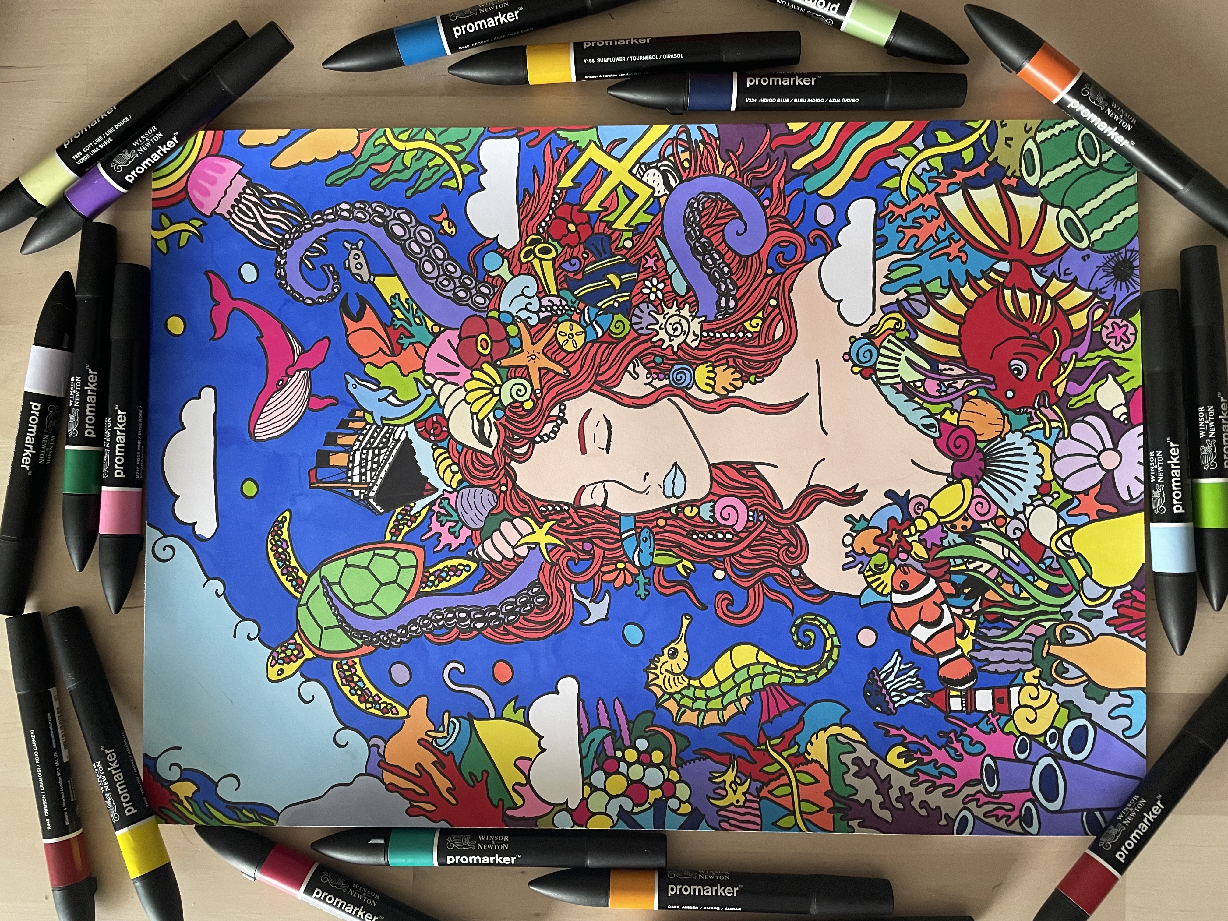 Illustration au feutre à alcool Promarker Illustration au feutre à alcool Promarker